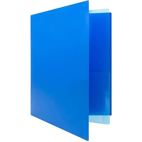 blue pocket folders in bulk.